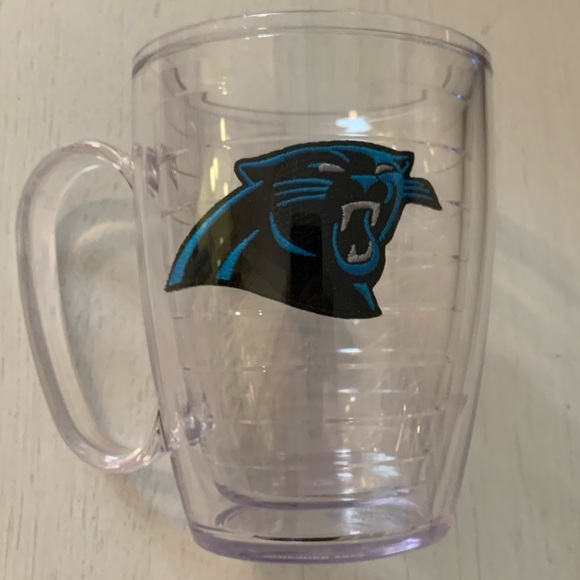 NWT tervis NFL® Carolina Panthers Tumbler W Travel Lid & Handle Mug 16 ounces - Picture 4 of 9